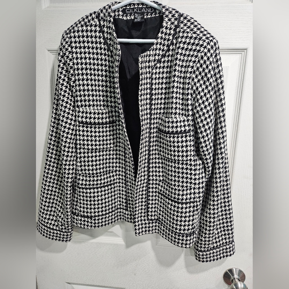 Silkland Houndstooth Blazer